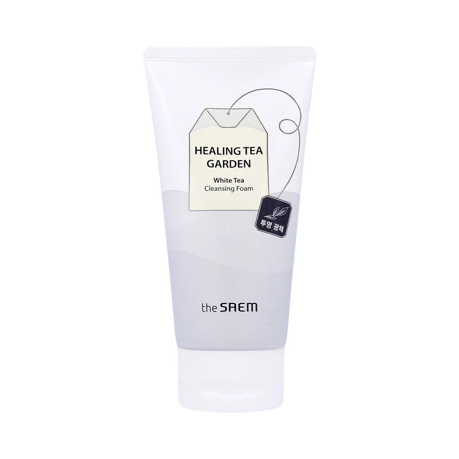 The Saem Healing Tea Garden White Tea Cleansing Foam — Пенка для умывания с экстрактом белого чая, 150 миллилитров