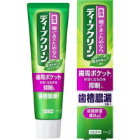 KAO Deep Clean medicated toothpaste - Лечебная зубная паста с освежающим вкусом зеленого чая с мятой, 100гр.