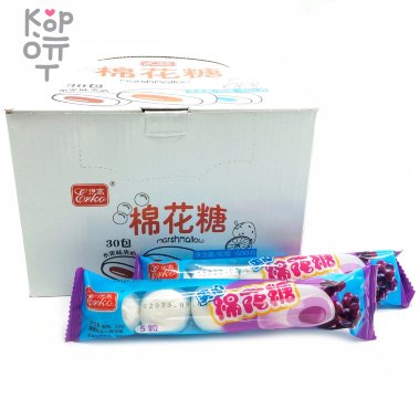 Маршмеллоу Ekko - Зефир с начинкой со вкусом Винограда &mdash; Корейские товары для всей семьи(КорОпт)