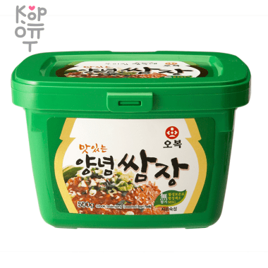 Obok Seasoned Ssamjang - Соевая паста Самджанг, приправленная домашним сырым чесноком, "ОБОК", 500гр. &mdash; Корейские товары для всей семьи(КорОпт)