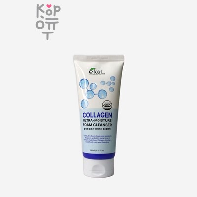 Ekel Foam Cleanser Collagen - Пенка для умывания c коллагеном 180 мл