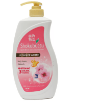 LION Shokubutsu Whitening Shower Gel - Отбеливающий гель-пена для душа 900мл.