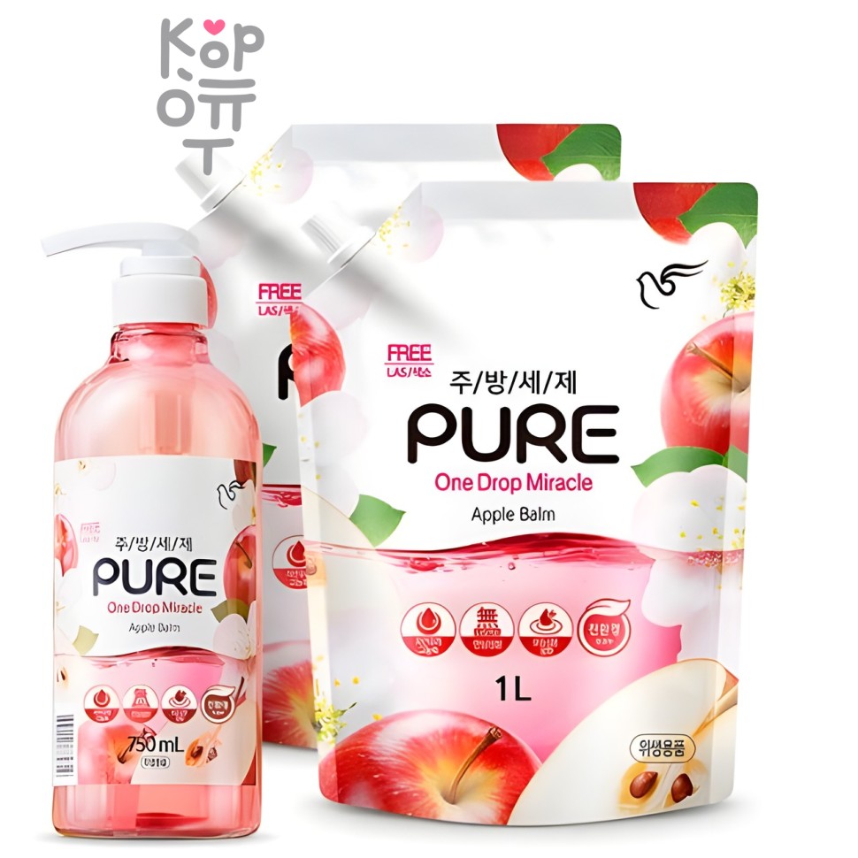 Pigeon Pure Apple Balm Гель для мытья посуды с ароматом Яблочный бальзам
