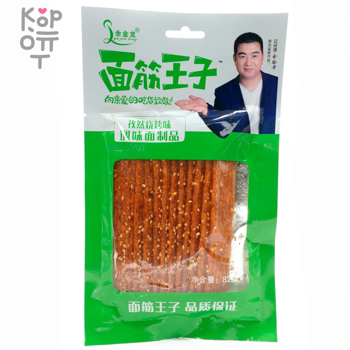 Снэк Yu Jin Foods Депутаты на даче, 76гр. - Пряный пшеничный снек со вкусом крылышек на гриле