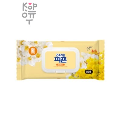 Pigeon Dry Sheet original Yellow Mimosa — Кондиционер для белья, в виде салфеток для Сушильных машин "Желтая мимоза", 80 шт