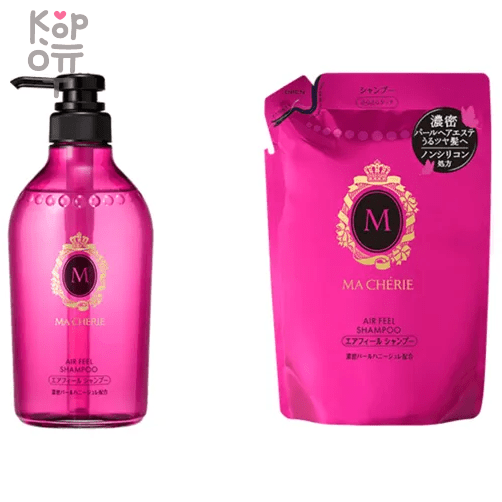 SHISEIDO MA CHERIE Air Feel Shampoo EX - Бессиликоновый шампунь для придания объема волосам с цветочно-фруктовым ароматом фото 1 &mdash; Корейские товары для всей семьи(КорОпт)