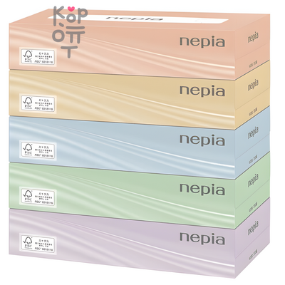 Nepia Commercial BOX tissue - Салфетки двухслойные 5уп.*200 шт. в спайке