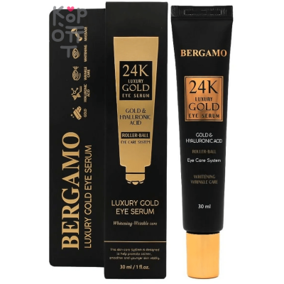 Bergamo Luxury Gold Eye Serum - Сыворотка для кожи вокруг глаз с 24-х каратным Золотом, 30мл. 