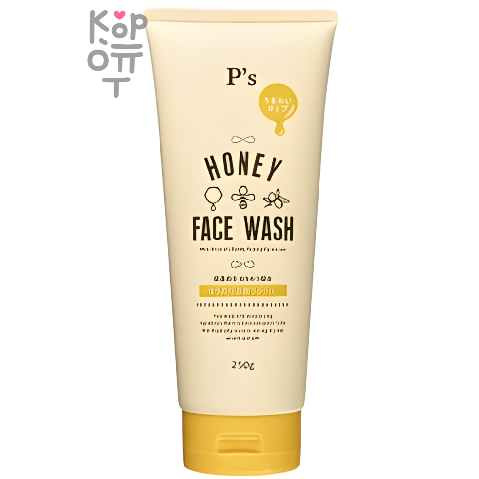 Kumano Cosme Station Honey Face Wash - Очищающая пенка для умывания лица с медом, Мягкий сладкий медовый аромат, 250гр.
