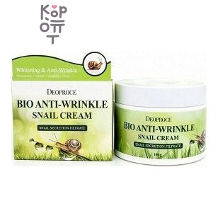 Deoproce Natural Skin - Snail Nourishing cream — биокрем для лица с фильтратом улитки, 100 г