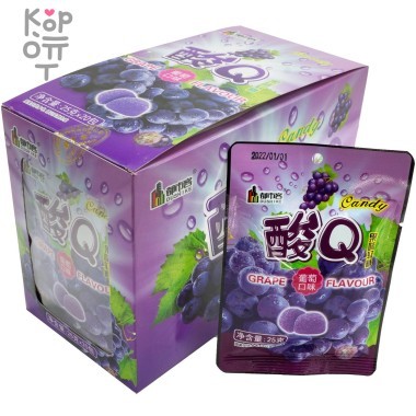 Конфеты кислые DUSHIKE Q Candy со вкусом Винограда — Корейские товары для всей семьи(КорОпт)