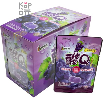 Конфеты кислые DUSHIKE Q Candy со вкусом Винограда