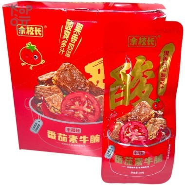 Снек Yueang Food - Говяжья грудинка с томатами и вегетарианским соусом, 20гр. — Корейские товары для всей семьи(КорОпт)