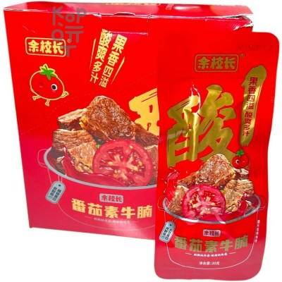 Снек Yueang Food - Говяжья грудинка с томатами и вегетарианским соусом, 20гр.