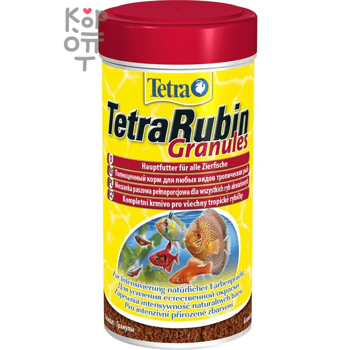 TetraRubin Granules корм в гранулах для улучшения окраса всех видов рыб 250мл.