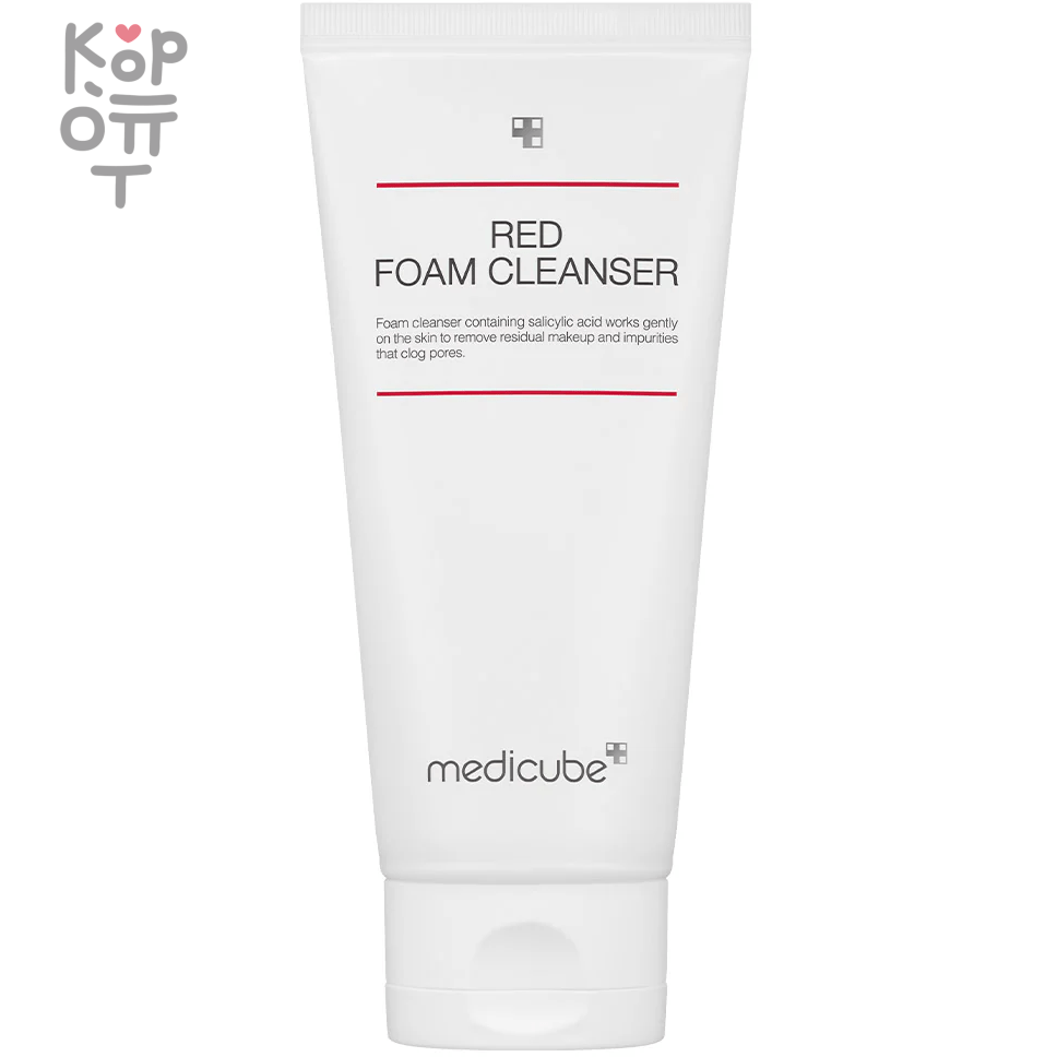 Medicube Red Foam Cleanser - Красная пенка для умывания с Кислотами 230мл., купить с доставкой на дом фото 1 — Корейские товары для всей семьи(КорОпт)