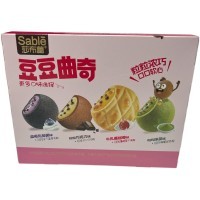 Печенье с Моти Sable с насыщенным кремовым вкусом и мягкой сердцевиной и вкусом Шоколада