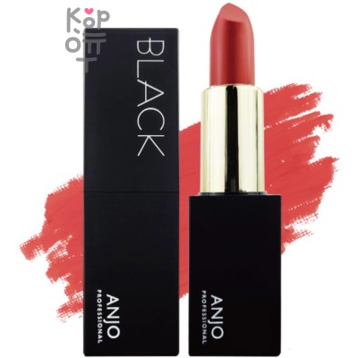Anjo Professional Blackc Lipstick #6 Velbet Coral - Помада для губ цвет бархатный коралл 4,5 гр