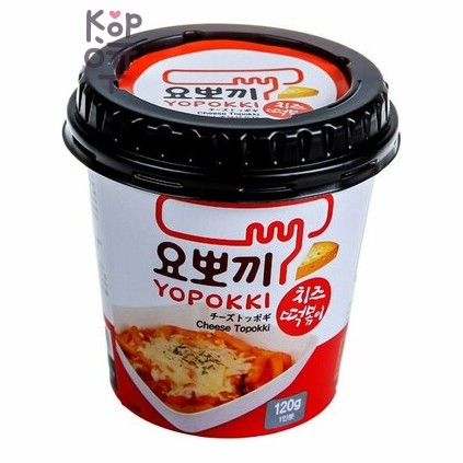 Yopokki Cheese - Рисовые клецки с сырным соусом, стакан на 1 персону, 120 г