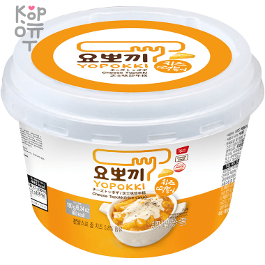 Yopokki Cheese Topokki - Рисовые клецки с сырным соусом 180гр. — Корейские товары для всей семьи(КорОпт)