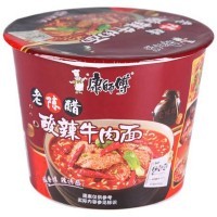 Лапша быстрого приготовления Kang Shi Fu говядина в остро-кислом соусе, 122гр.