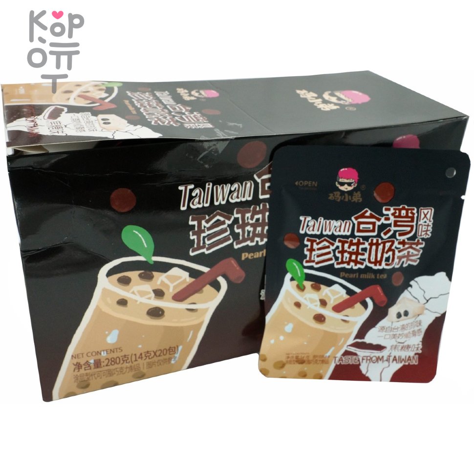 Конфеты шоколадные Taiwan Pearl milk tea со вкусом карамели, купить с доставкой на дом фото 1 &mdash; Корейские товары для всей семьи(КорОпт)