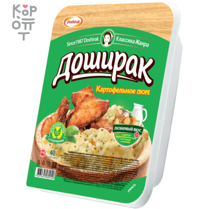 Доширак - Картофельное пюре быстрого приготовления со вкусом крыльев гриль 40гр.*24шт. , купить с доставкой на дом фото 1 &mdash; Корейские товары для всей семьи(КорОпт)