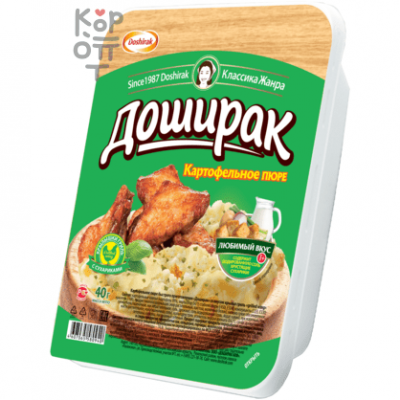 Доширак - Картофельное пюре быстрого приготовления со вкусом крыльев гриль 40гр.*24шт. 