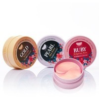 Koelf Ruby & Bulgarian Rose - Гидрогелевые патчи с рубиновой пудрой и розовым маслом для улучшения тона 60 шт