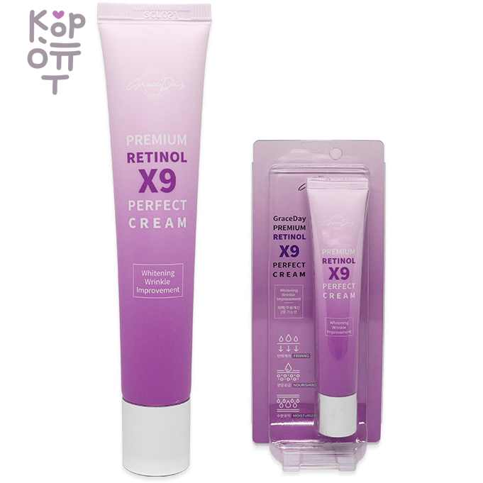 Grace Day Premium Retinol X9 Perfect Cream - Премиальный антивозрастной крем для ухода за стареющей кожей лица с ретинолом, 50мл., купить с доставкой на дом фото 1 &mdash; Корейские товары для всей семьи(КорОпт)