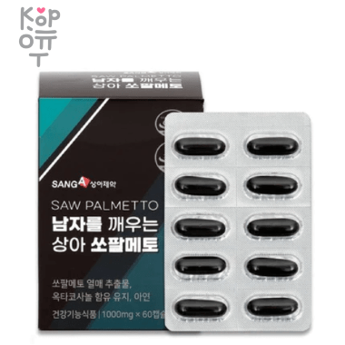 Sang A Ivory Saw Palmetto Wakes Up Men - Добавки пальма сереноа для здоровья простаты 1000мг.*60шт. — Корейские товары для всей семьи(КорОпт)