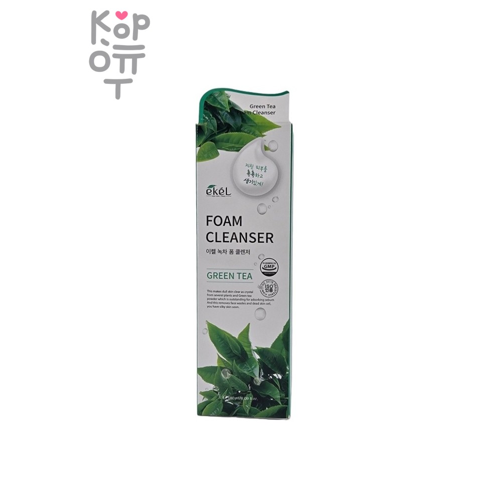 Ekel Green Tea Foam Cleanser - Пенка для умывания с экстрактом зеленого чая 180 ml