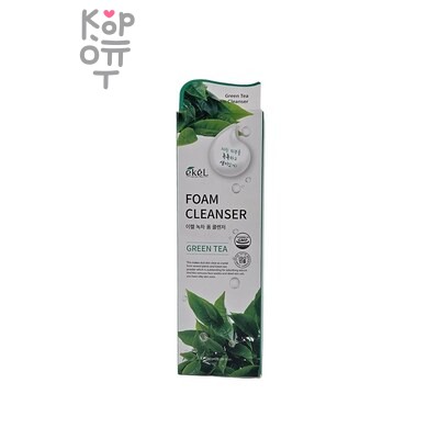Ekel Green Tea Foam Cleanser - Пенка для умывания с экстрактом зеленого чая 180 мл