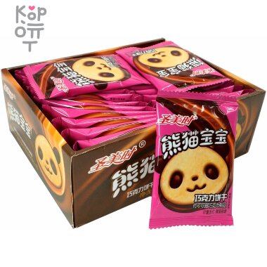 Печенье шоколадное Cocoa Butter Chocolate, Панда с шоколадной пастой &mdash; Корейские товары для всей семьи(КорОпт)