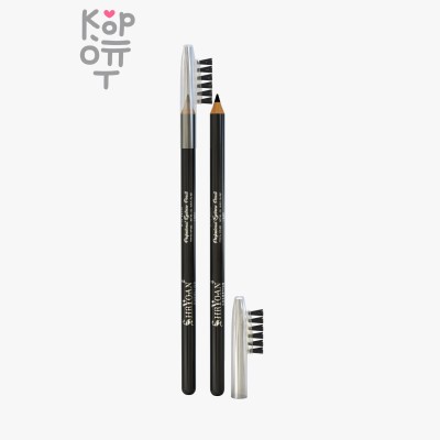 Anjo Professional Eyebrow Pencil Triangular Black - Треугольный карандаш для бровей черный 1 шт