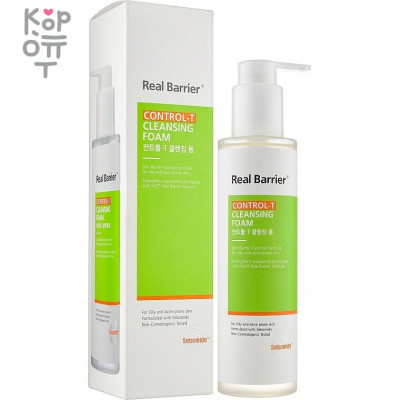Real Barrier Control-T Cleansing Foam - Очищающая гель-пенка для проблемной кожи, 200 мл
