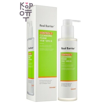 Real Barrier Control-T Cleansing Foam - Очищающая гель-пенка для проблемной кожи, 200 мл
