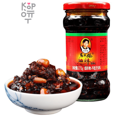 Соус острый Lao Gan Ma Peanuts in Chilli Oil - с хрустящим перцем чили и арахисом, 275гр.