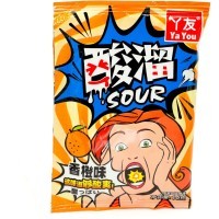 Кислая и освежающая карамель Ya You Sour Candy - со вкусом Апельсина