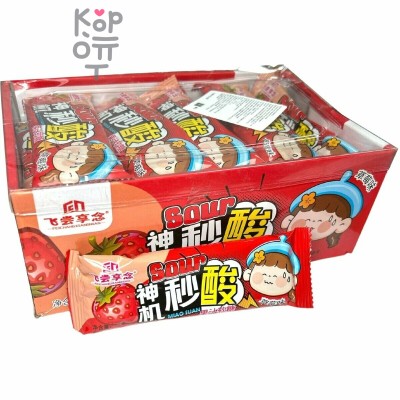 Жевательные конфеты Miao Suan Sour Candy Кислятина со вкусом Клубники