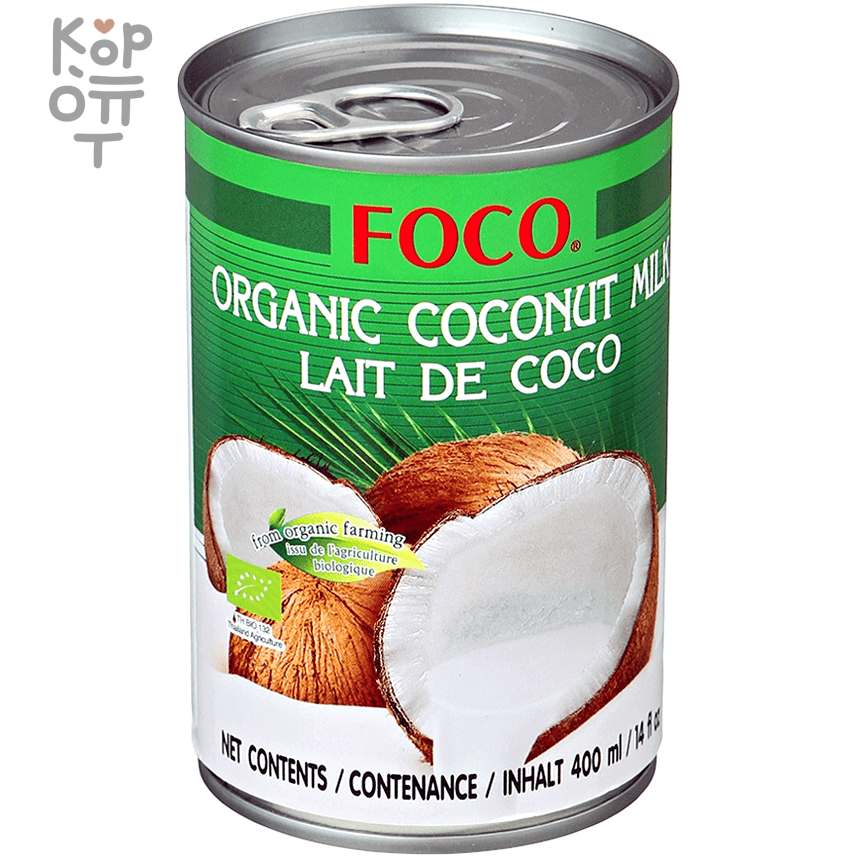 ORGANIC "FOCO" - органическое кокосовое молоко, купить с доставкой на дом фото 1 &mdash; Корейские товары для всей семьи(КорОпт)