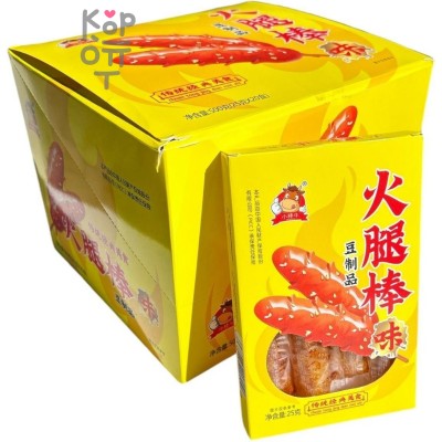 Снек Kunlong Food - Говяжьи сосиськи, острый вкус