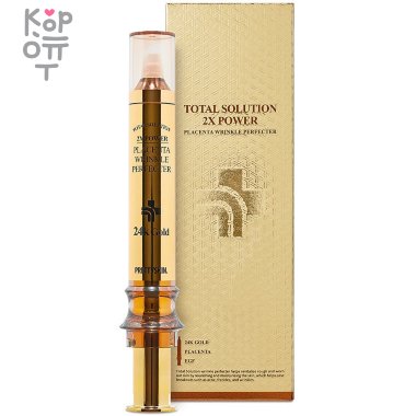 Pretty Skin Total Solution 2X Power Placenta Wrinkle Perfecter - Средство против морщин с экстрактом плаценты 12мл.    &mdash; Корейские товары для всей семьи(КорОпт)