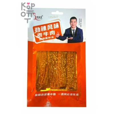 Снэк Yu Jin Foods Депутаты на даче, 76гр. - Пряный пшеничный снек со вкусом пряной говядины