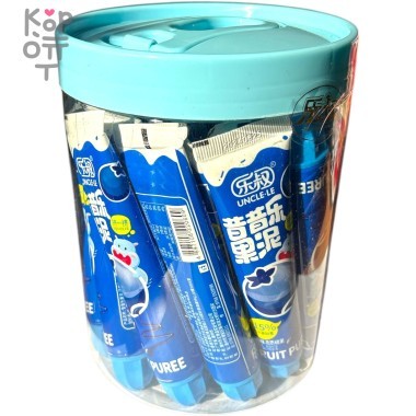 Жидкая конфета Дядюшка Ли - фруктятина с фруктовым соком и вкусом Черники, 50гр. — Корейские товары для всей семьи(КорОпт)