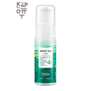 OTTIE — Green Tea Cream — увлажняющий крем для лица с экстрактом зелёного чая, 40 мл