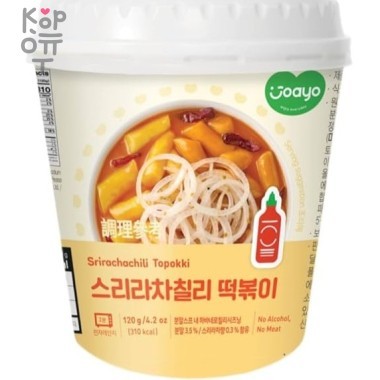 Joayo Sriracha Topokki - Рисовые клецки-токпокки с соусом чили-шрирача 120гр. — Корейские товары для всей семьи(КорОпт)