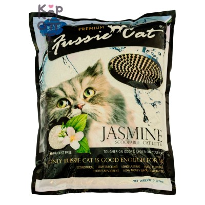 Fussie Cat Жасмин — бентонитовый наполнитель для кошачьего туалета, 5 л