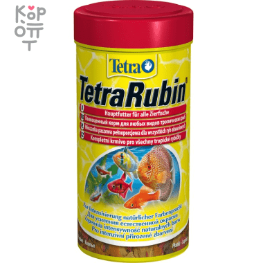 TetraRubin корм в хлопьях для улучшения окраса всех видов рыб 100 мл &mdash; Корейские товары для всей семьи(КорОпт)
