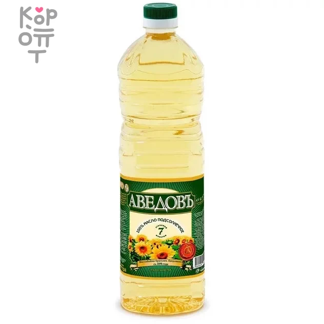 Аведовъ - Масло подсолнечное рафинированное дезодорированное., купить с доставкой на дом фото 1 &mdash; Корейские товары для всей семьи(КорОпт)